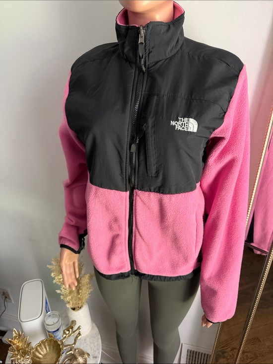 The North Face Jackets & Blazers - The North Face Pink and Black Teddy Fleece Jacket